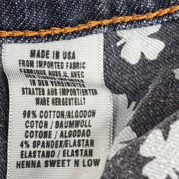 Lucky Brand Henna Sweet N Low Jeans Womens Size 8 29 Blue Bootcut Denim USA Made - Picture 6 of 10